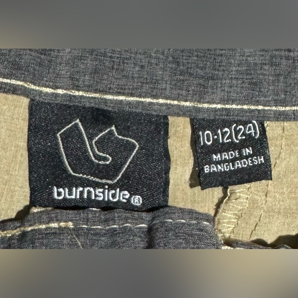 Burnside Boy’s Shorts - Navy and Tan - Picture 4 of 6